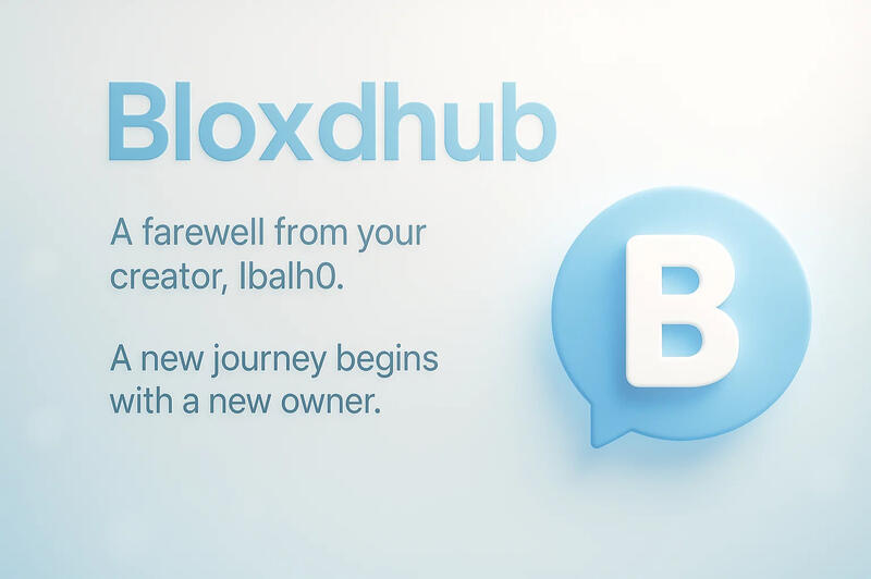 Farewell poster for Bloxdhub